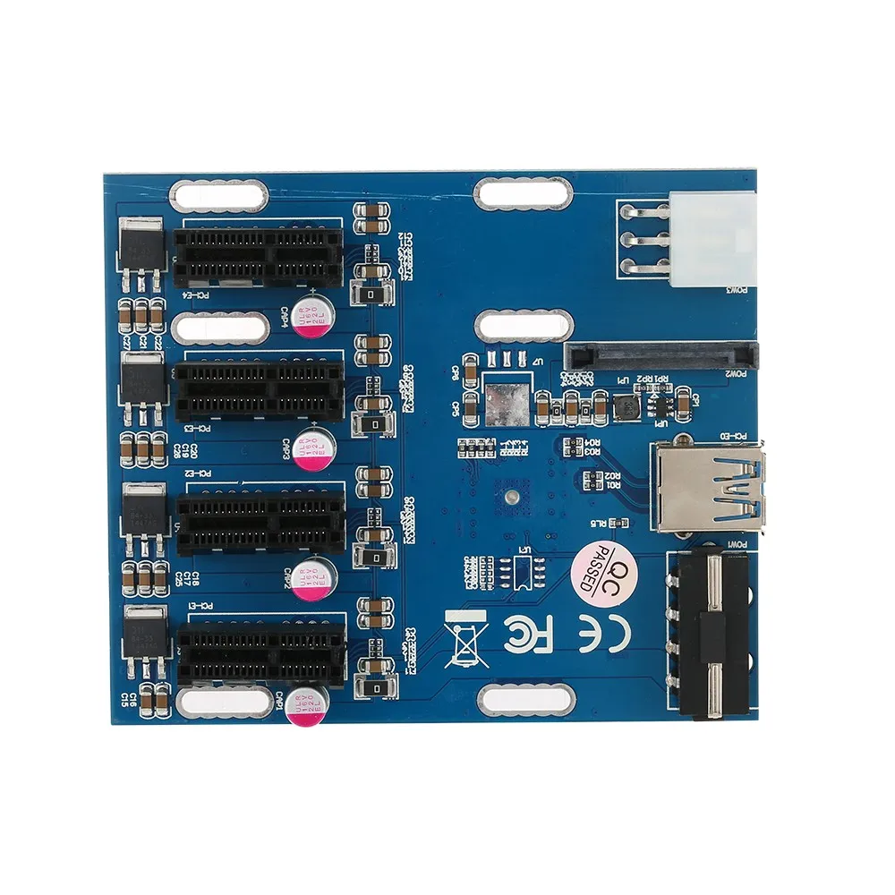 pci e 1x расширенный комплект с 1 на 4