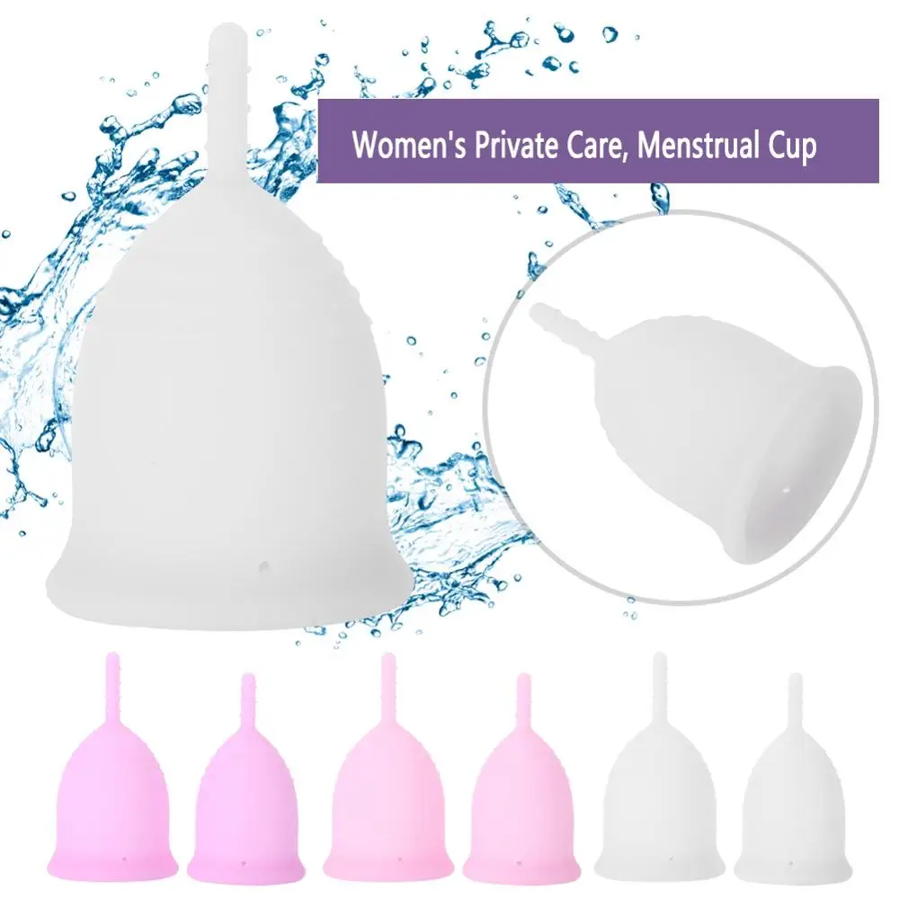 3 цвета менструальные чашки Медицинские силиконовые женственная гигиена женщины