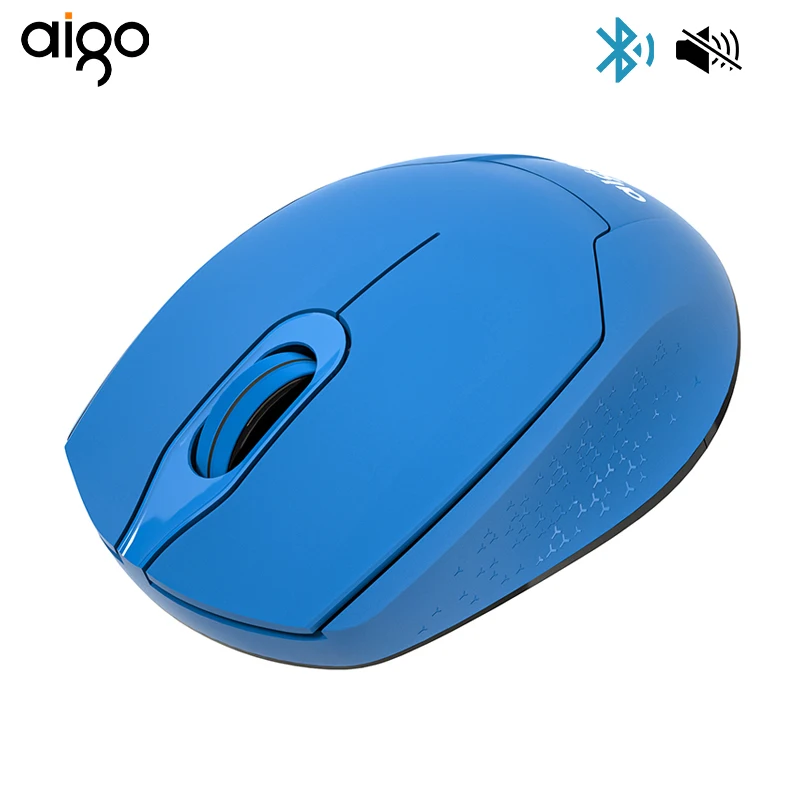 Aigo Беспроводная Bluetooth мышь компьютерная беззвучная офисная игровая 1600DPI USB 2 4 GHz s