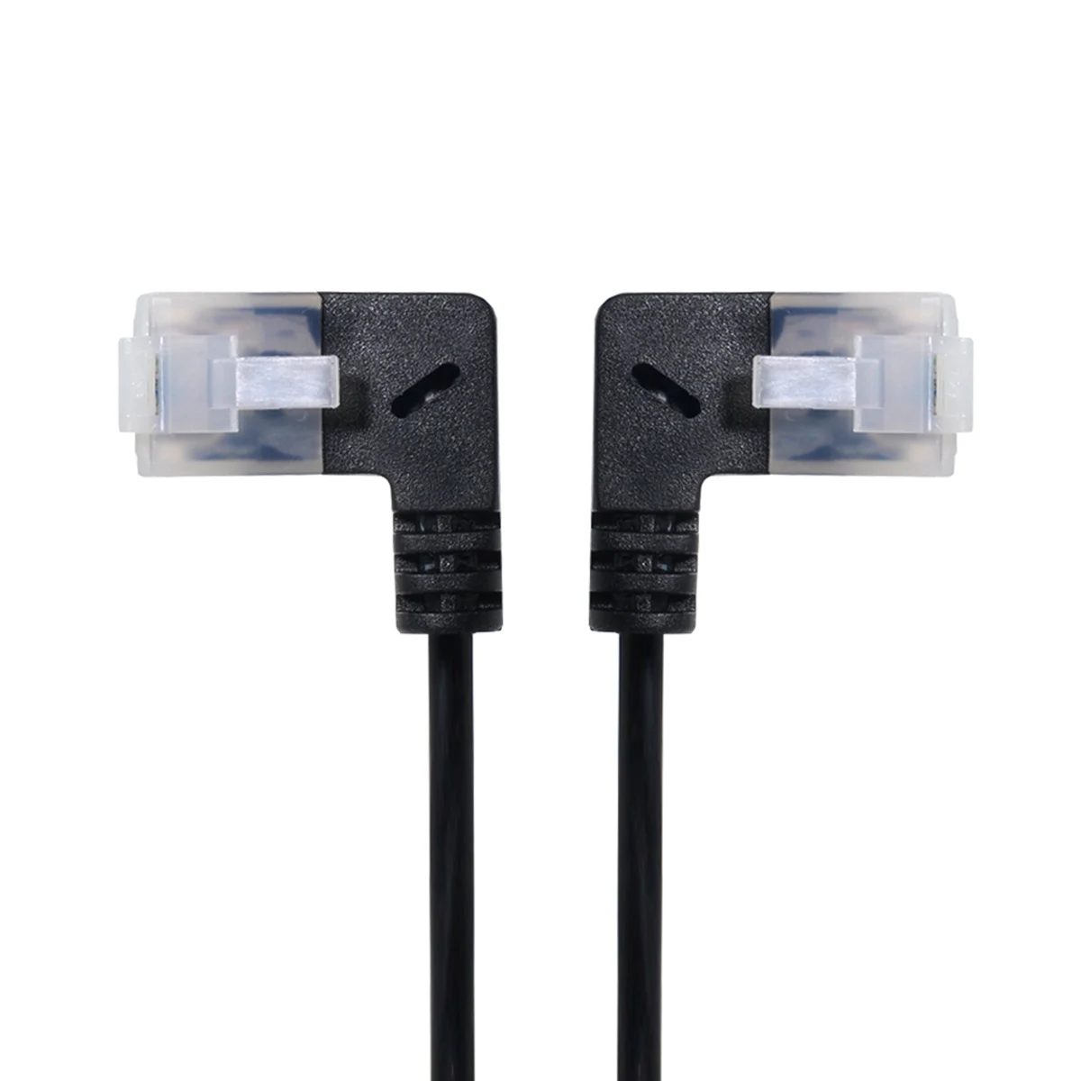 Сетевой UTP-кабель RJ45 с левым и правым углом 25 см патч-корд 90 градусов Cat6a Lan