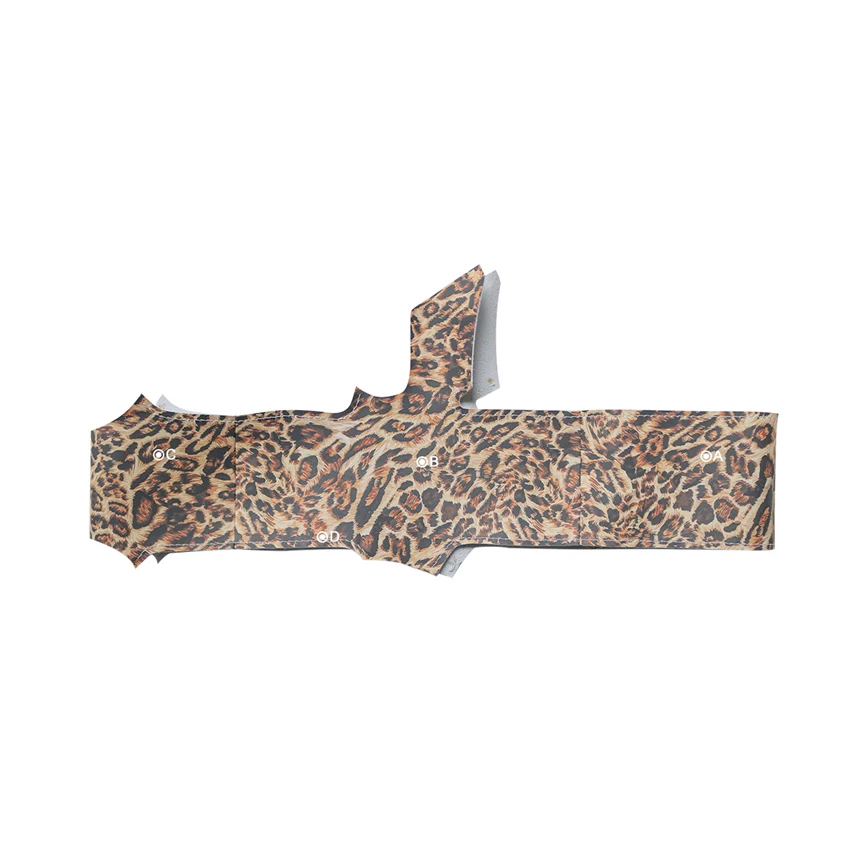 Чехол рулевого колеса автомобиля из искусственной кожи с леопардовым принтом