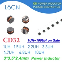 500pcs 3000pcs cd32 smd power inductor 1uh 1 5uh 2 2uh 3 3uh 4 7uhh 6 8uh 10uh 33 52 4mm patch inductors 1uh 100uh