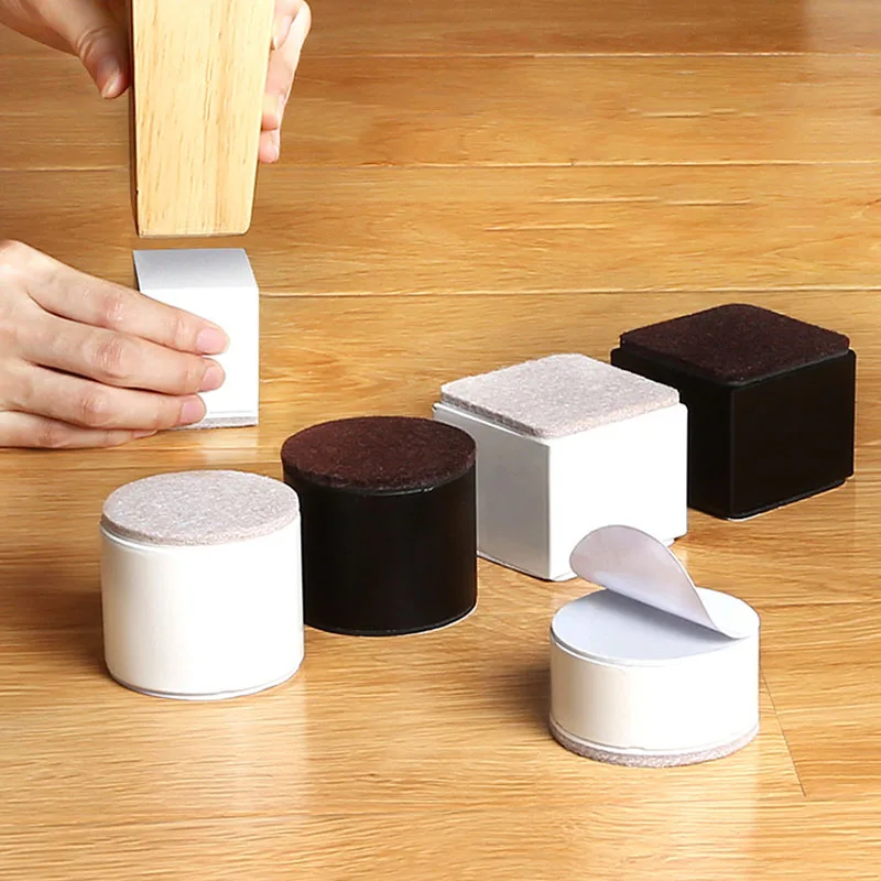 

4PCS Furniture Square Foot Pad Table Heighten Foot Pad Wear Resistant Floor Protective Pad Sofa Leg Pad Furniture Accessories