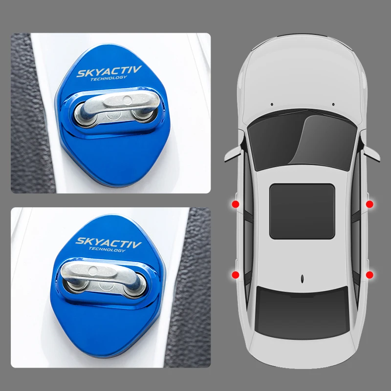 Защитный чехол для автомобильного замка двери Mazda 2 3 6 DJ BM BP GJ CX3 CX-5 CX5 CX 5 CX7 CX9 MX5 2014 -