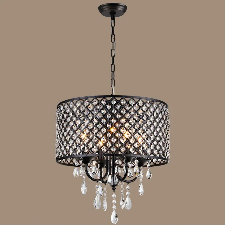 Металлическая ретро-люстра в американском стиле простой светильник сельском для