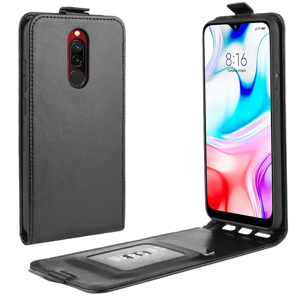 Вертикальный кожаный чехол книжка для Xiaomi Redmi 8 / 8A|Чехлы-портмоне| |