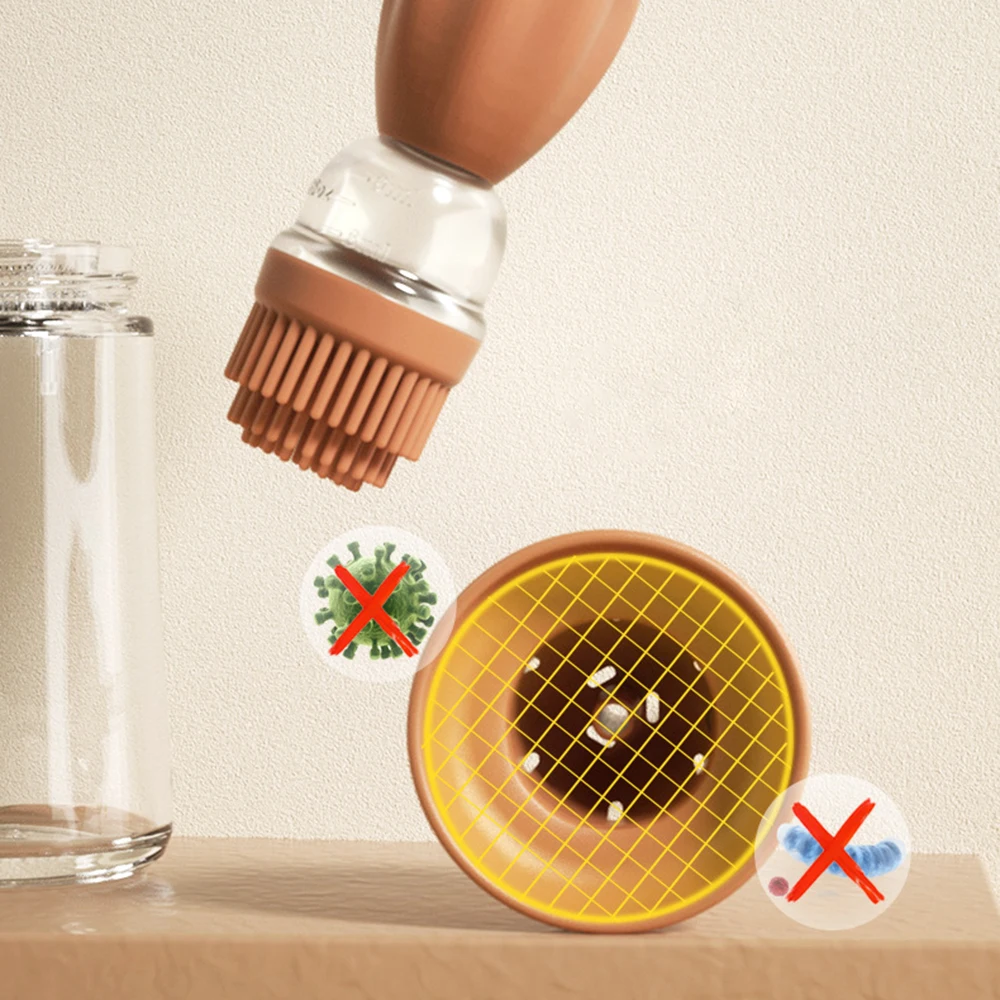 Силиконовая бутылка на присоске для масла силиконовая щетка емкость соуса