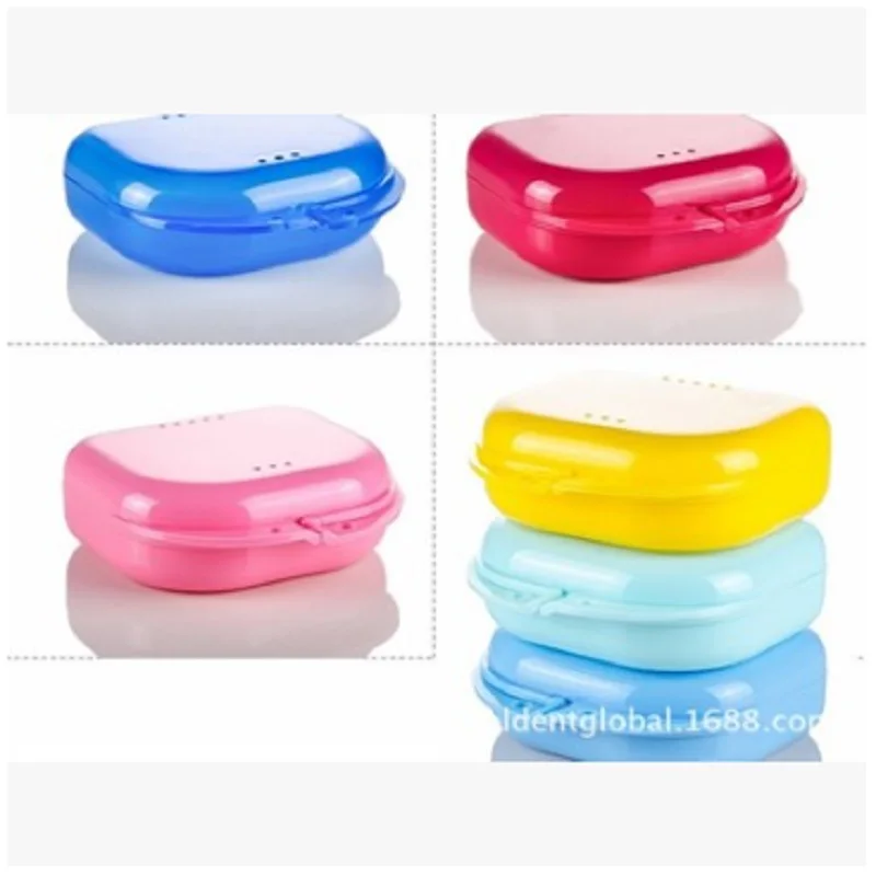 Для хранения протеза Коробка Чехол Пластик Органайзер коробочка для зубов