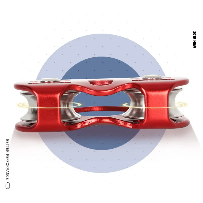 

Cable Trolley Pulley With Ball Bearing Caving Rescue Aluminum Alloy Pulley Outdoor Rock Ice Climbing Accessories W1