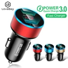 LOVEBAY 30 Вт 3A Быстрая зарядка 3,0 USB Автомобильное зарядное устройство для iphone 11 Xiaomi Mi 10 суперзарядка SCP QC3.0 Быстрая зарядка для автомобильного телефона Быстрая зарядка