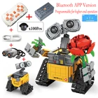 Новинка 2022, 687 шт., моторизованный высокотехнологичный робот-мотор Disney WALL E с дистанционным управлением через приложение, строительный блок с функцией мощности для детей, игрушки, подарок