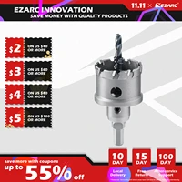 ezarc carbide hole cutter for thick metaldeep cut hole saw for stainless steel metal pipes and hard materialchs 16 54mm