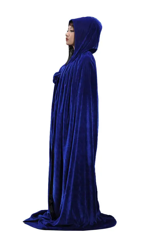 Накидка с капюшоном на Хэллоуин бархатный средневековый костюм свадебная