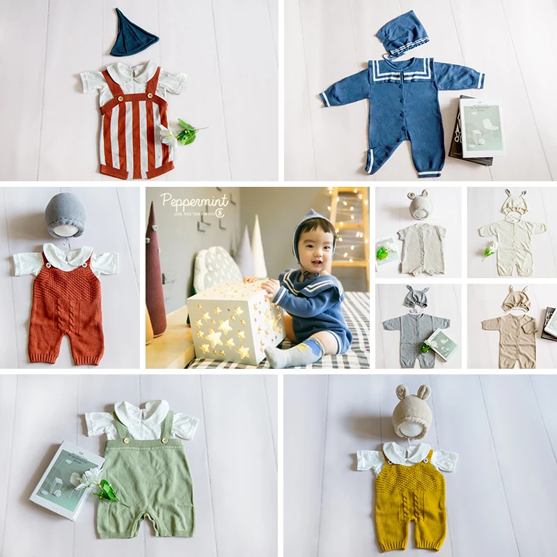 

3 Mohth Photography Props Clothes Newborn Baby Photo Clothes Children Photography Romper Boy And Girl Clothes