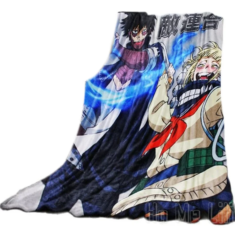 My Hero Plush Villain Flannel Blanket Bedding Throw Home Decor Quirks Dabi League Soft Lightweight Warm Cozy