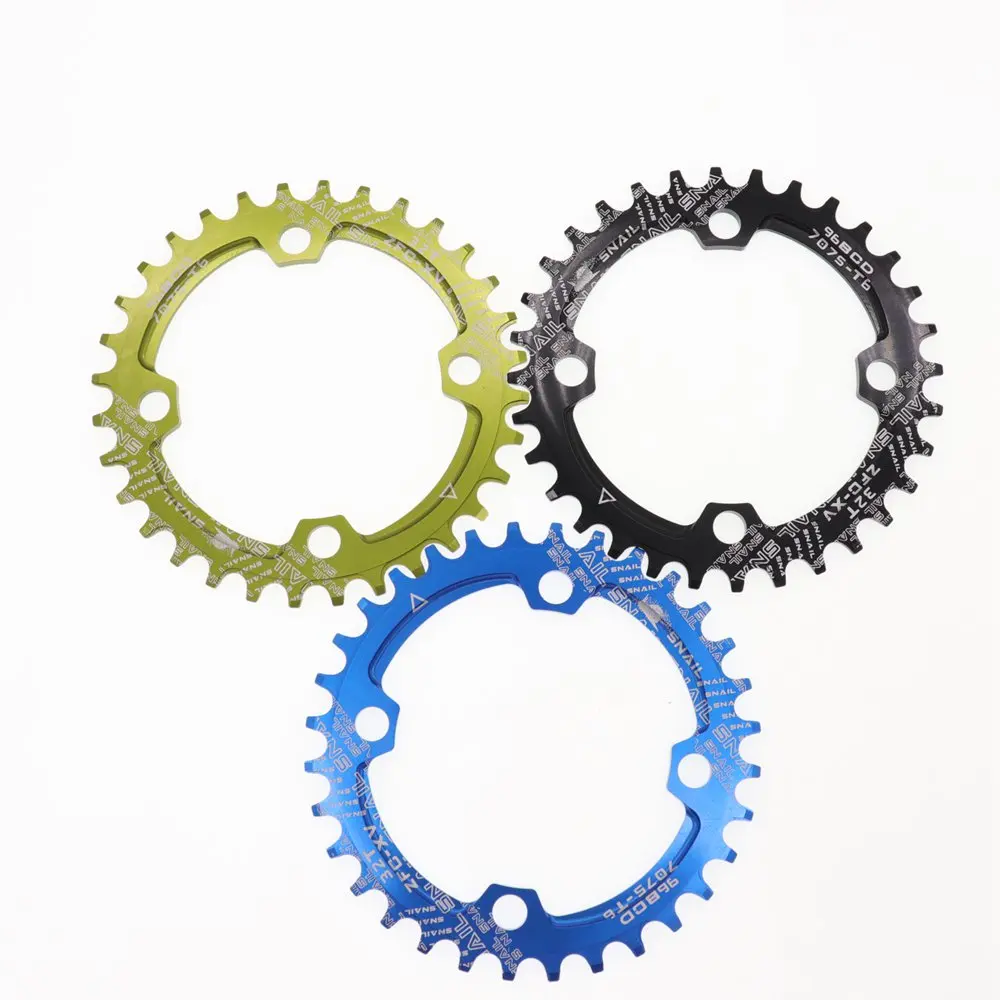 Круглая звезда со спиралью 96BCD 32 34 36T 38T M4000 GX NX X1 MTB горный велосипед 96 BCD цепь кольцо
