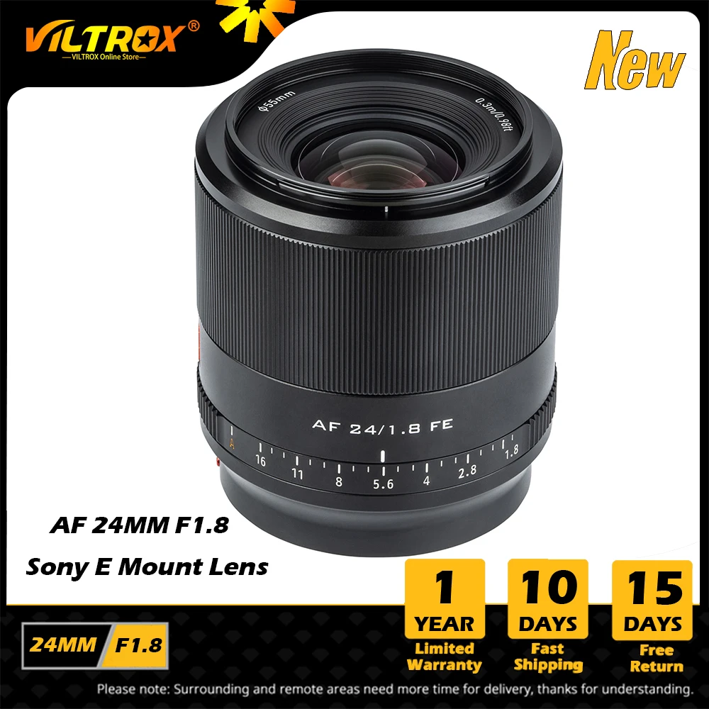 VILTROX 24 мм F1.8 для EF Sony Объектив полная Рамка Автофокус широкоугольный объектив E Mount