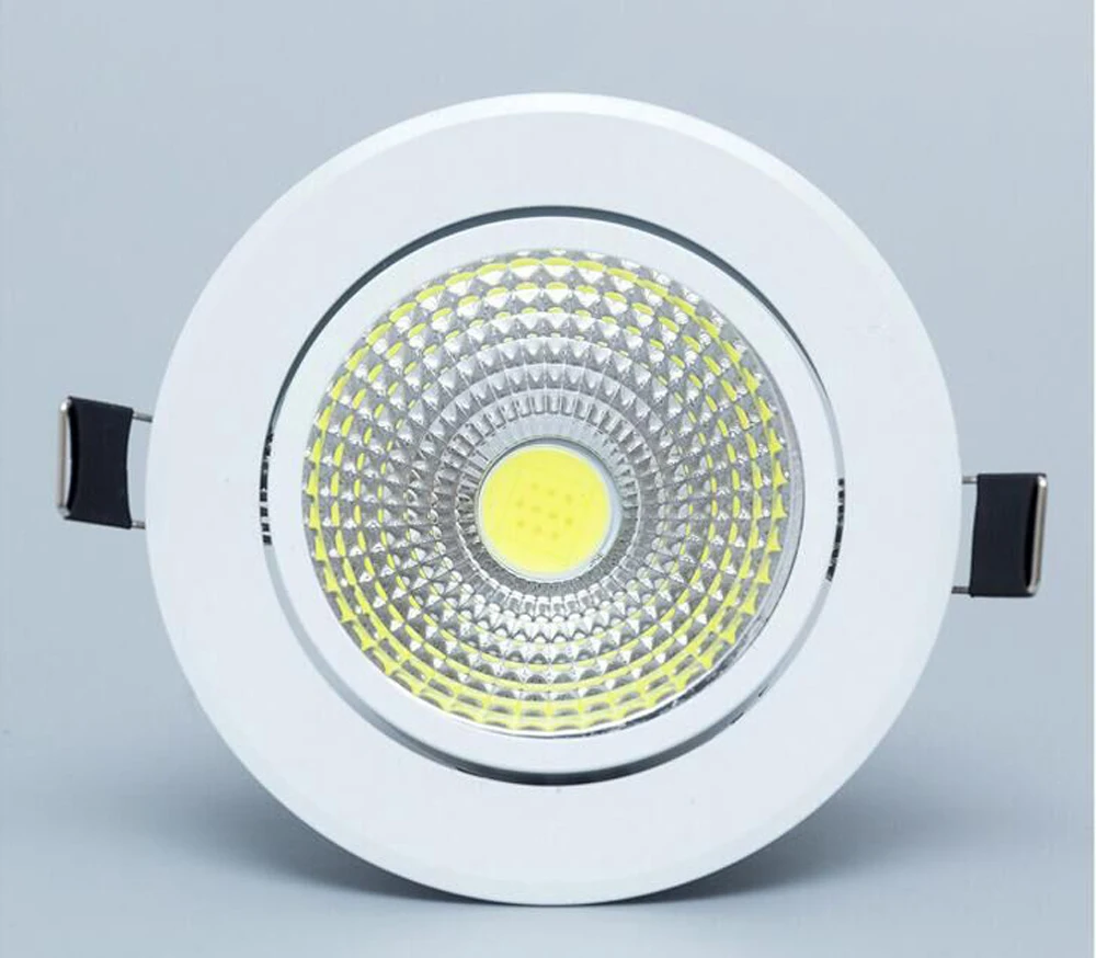 Super brillante LED reflector LED empotrable con regulable COB 5W 7W 9W 12W LED proyector LED decorativo luz de techo AC / DC 12 V
