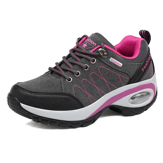 gray 2 Размеры 35-42; женская обувь; модные кроссовки для прогулок; tenis feminino Sapato; Повседневная обувь; basket femme; обувь суперзвезды на каблуке 6 см - Цвет: gray 2