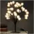 Светодиодные ночные лампы в виде снежной елки, настольные лампы, сказочное освещение из оптического волокна для рождественской вечеринки, домашнего декора, праздничное освещение - изображение
