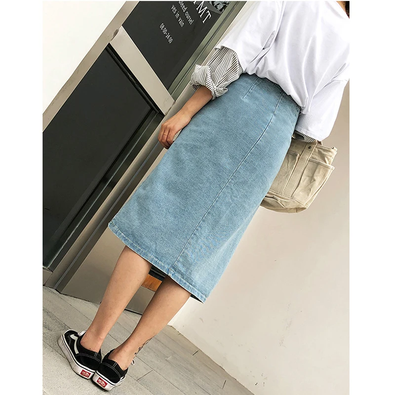 Весенне-осенняя юбка 2019 корейская женская модная юбки с высокой талией дикая