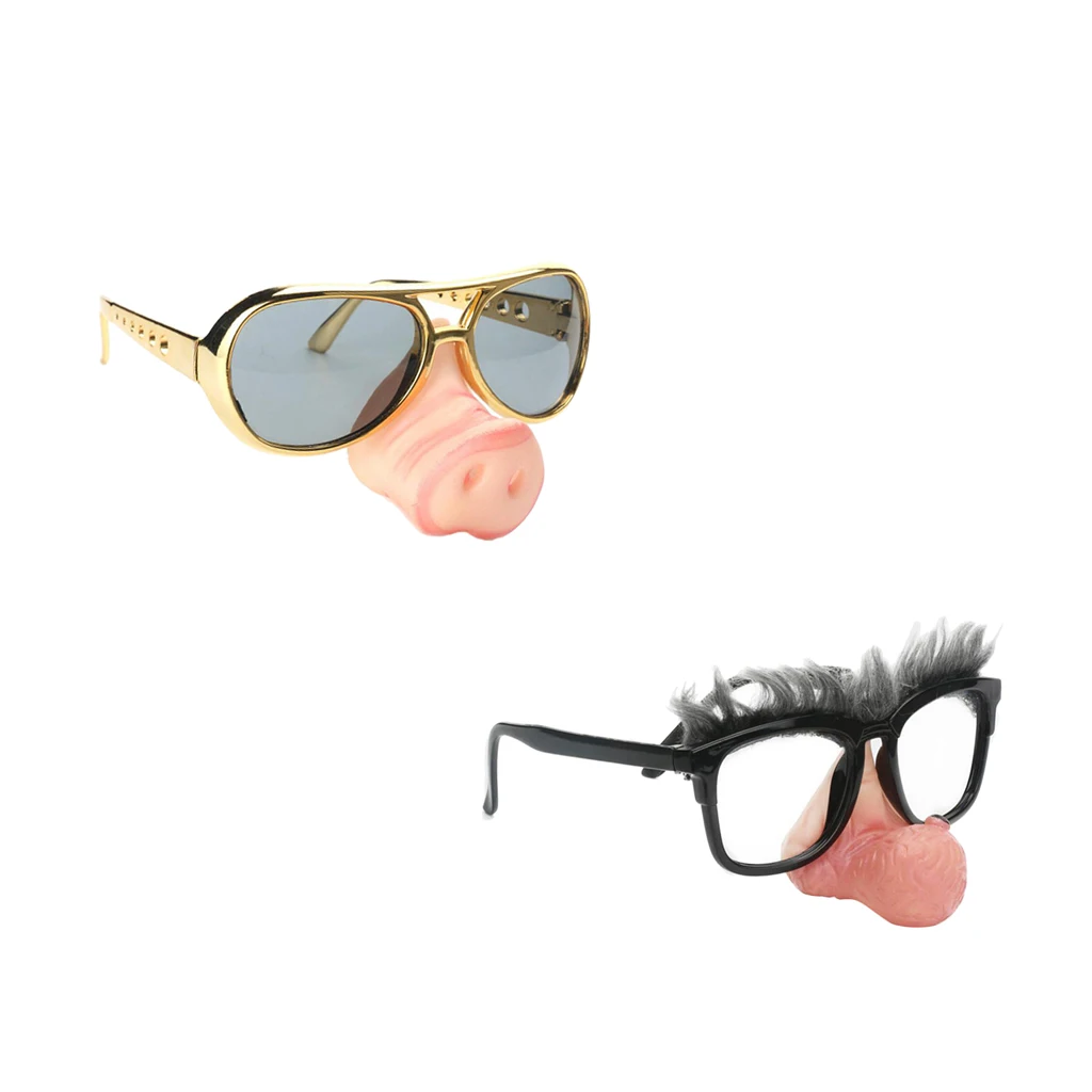 Комплект из 2 предметов забавные серые солнцезащитные очки для бровей с большим