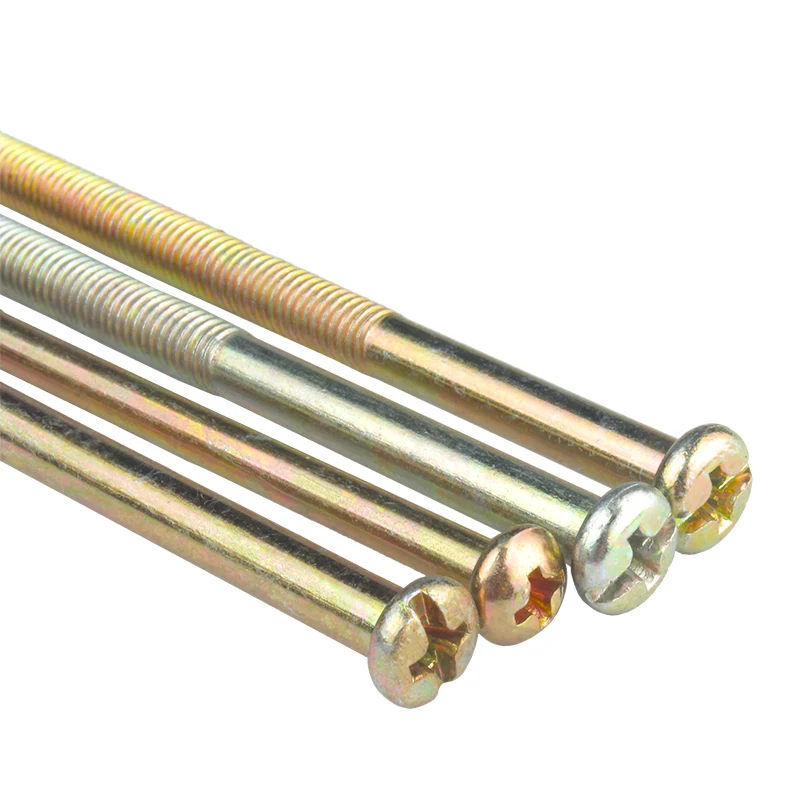 

Phillips Cross Recessed Pan Head Machine Long Screw Metric Thread Round Head Bolt M3 M4