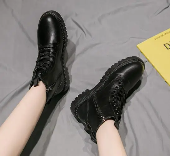 Женские ботильоны на плоской подошве шнуровке Размеры 35-40 | Обувь