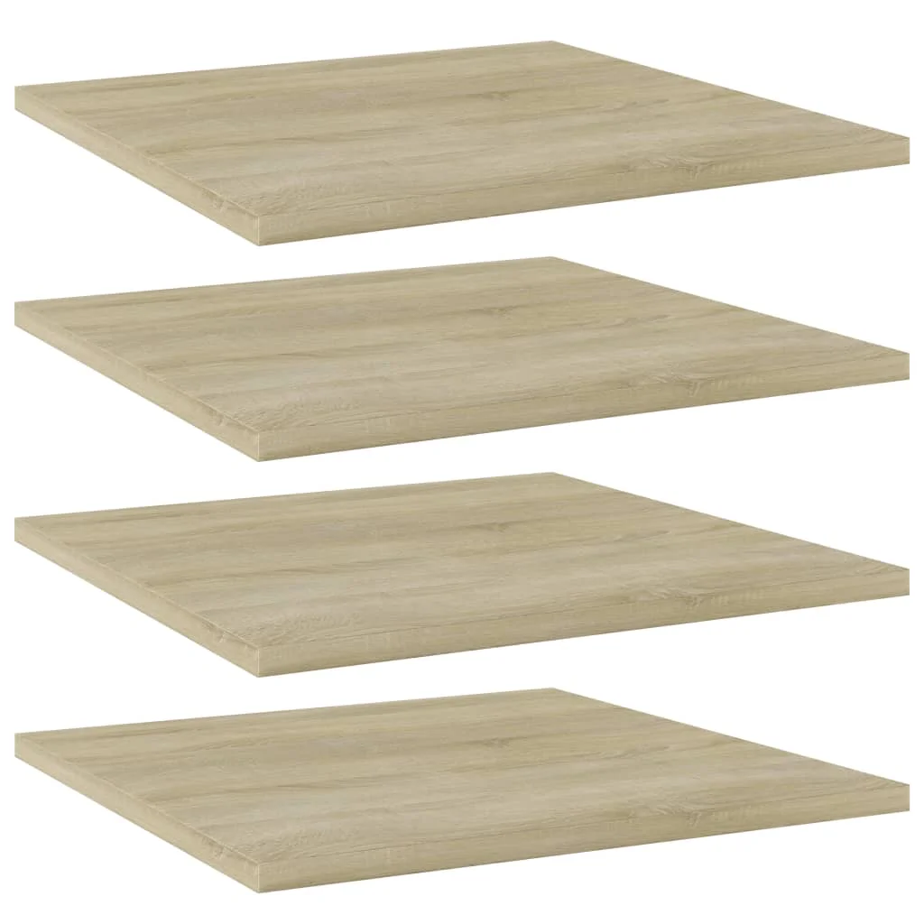 

Bookshelf Boards 4 pcs Sonoma Oak 15.7"x15.7"x0.6" Chipboard