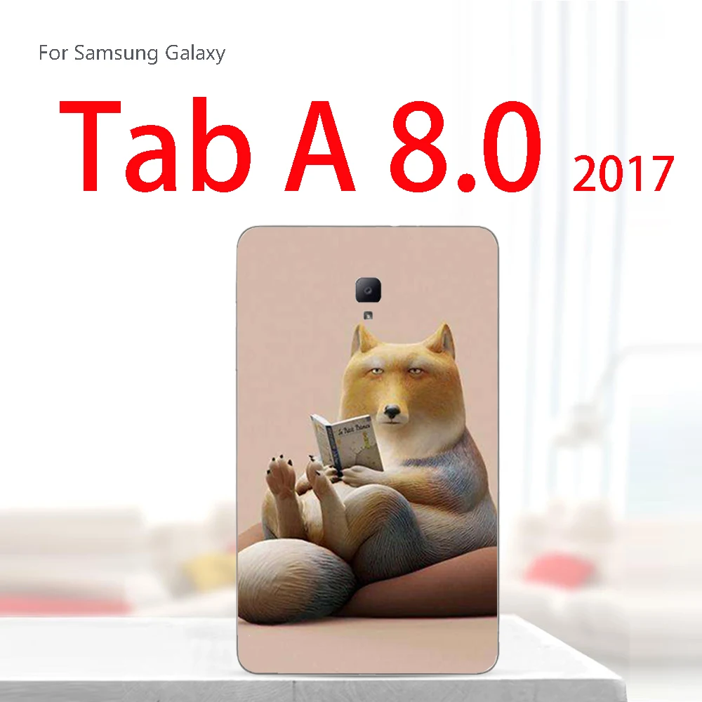 T380-na shu shu Краски Tablet крышка для samsung Galaxy Tab S2 9,7 4G SM-T815C T815 Tab 4 10,1 SM T530 T531 SM-T530 Tab A 8,0 T380 T385 чехол - Цвет: T380-na shu shu