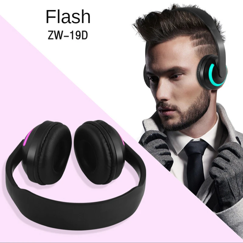 

Cat Ears Ins Wind Head-mounted Bluetooth Headset Wireless Luminous Headset Computer E-sports Live Student Cartoon Girl Model