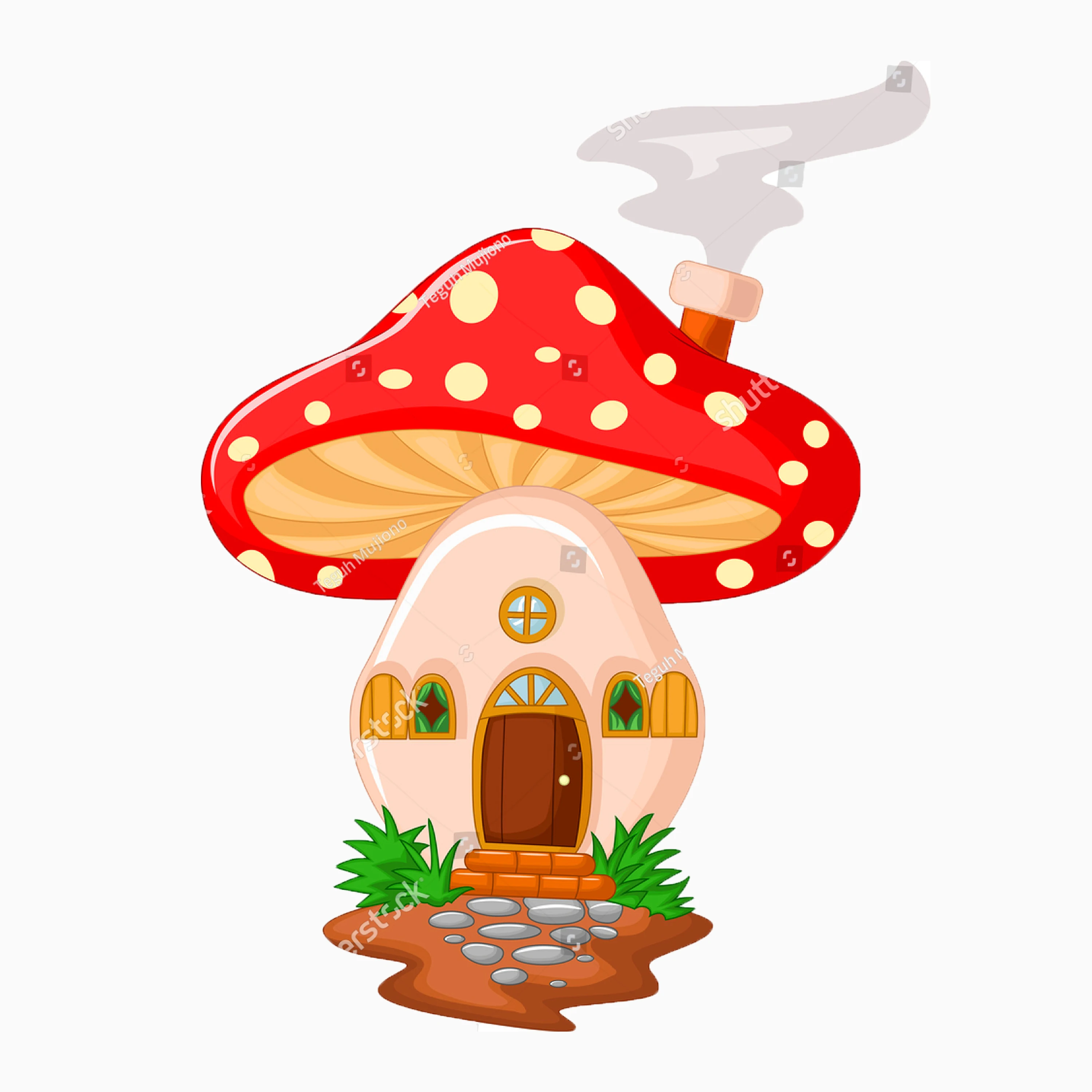 Красивый домик в виде грибов металлические Вырубные штампы прекрасные