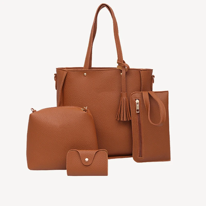 Женская сумка с заклепками набор верхней ручкой большая Вместительная женская