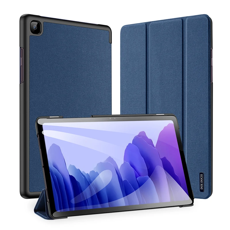 

Чехол Funda для Samsung Tab A7, чехол 2020 дюйма Dux Ducis Trifold, умный флип-чехол для сна, кожаный чехол для планшета для Galaxy Tab A7 Lite, чехол