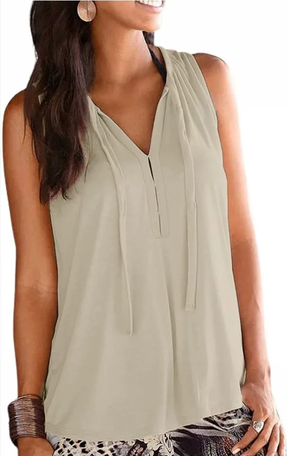 

Женская рубашка 2021, летняя Свободная рубашка с V-образным вырезом, однотонная женская блузка