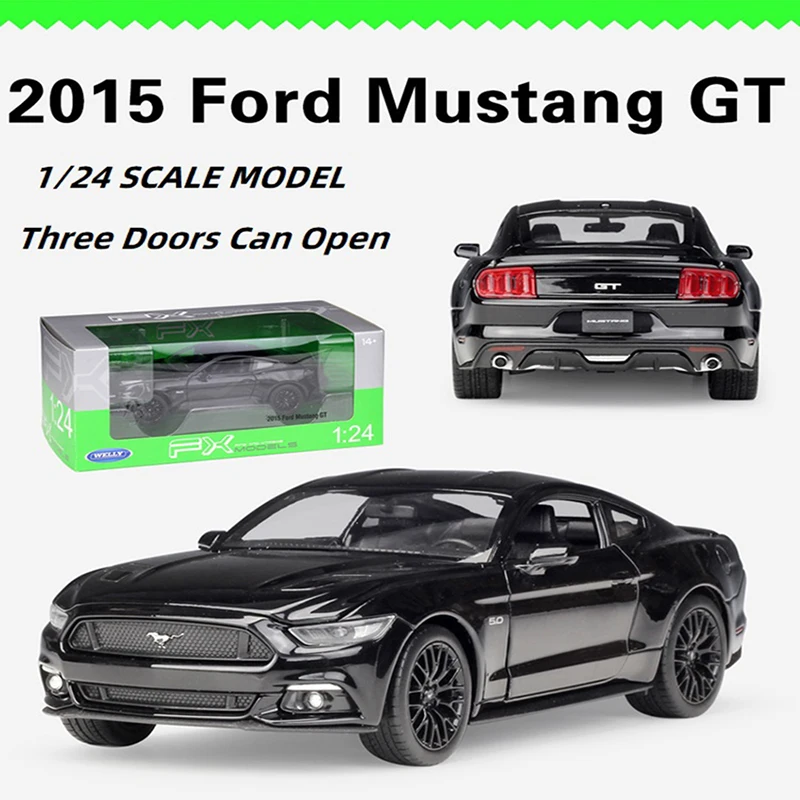 

Модель автомобиля WELLY 1/24 2015 Ford Mustang GT, литая под давлением