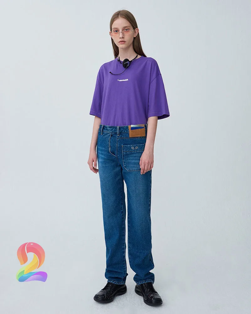 

Summer ADER ERROR Four-color Reverse Embroidered T-shirts High Quality Round Neck Men's Clothes Adererror Loose Women's T Shirt