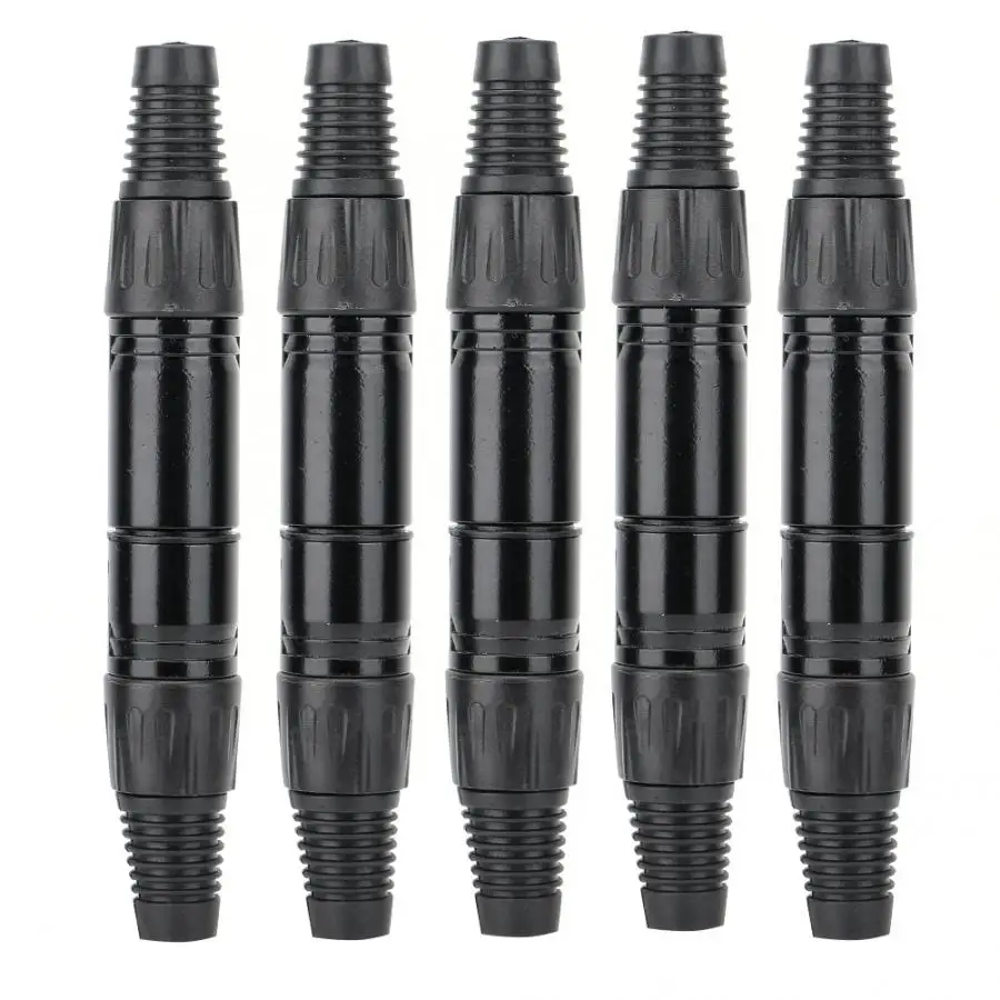 Переходник XLR для микрофона черный 3 контактный мини портативный аудиоразъем