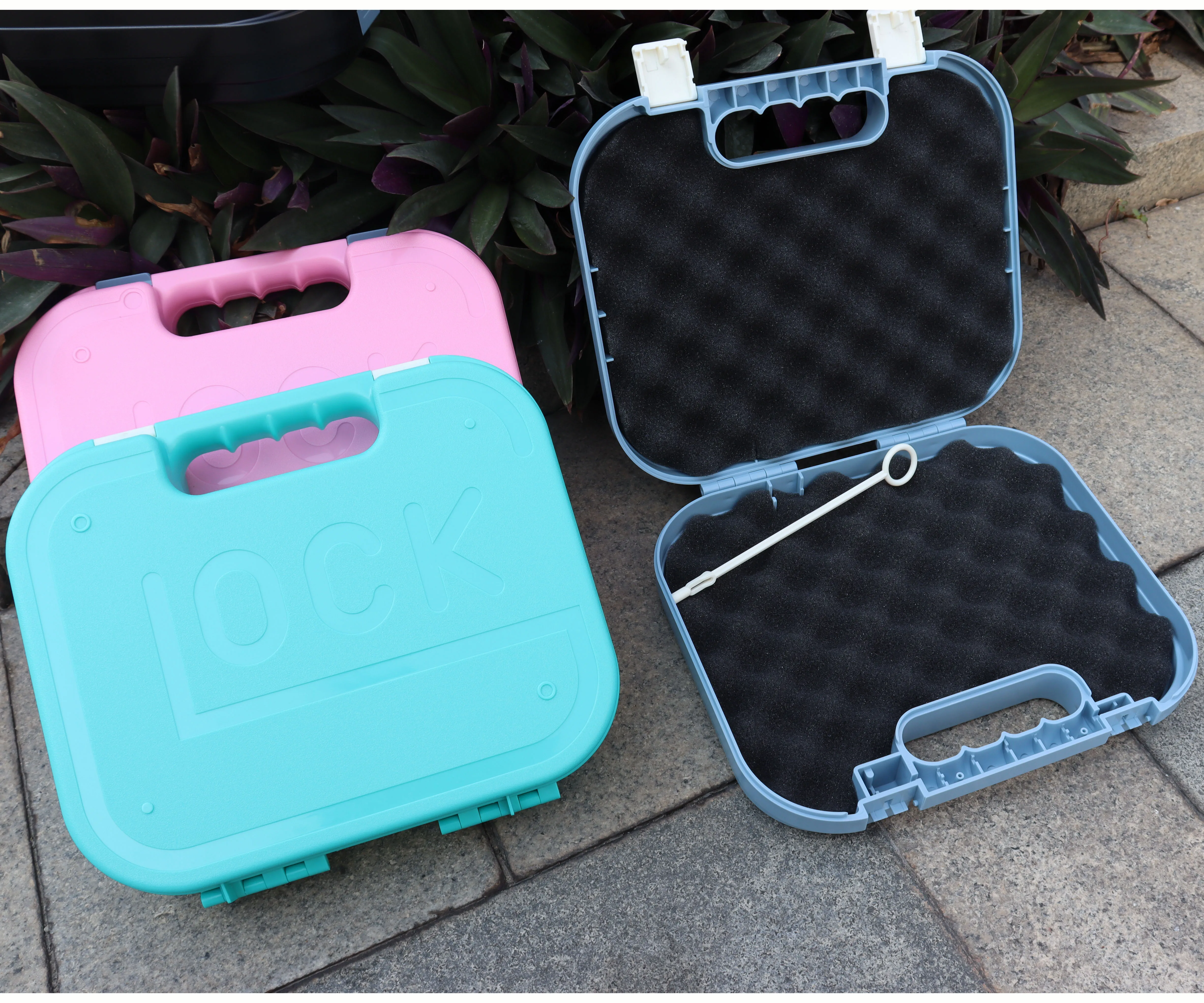 

Airsoft Water Bullet Gun Pistol Storage Case Carry Box Applicable for Glock Kublai P1/P4/2011 Suitcase ABS Material Anti-fall