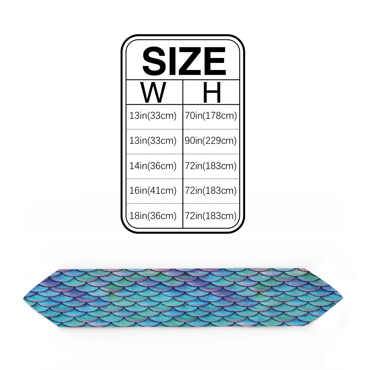 Чешуя для рыбы градиентная синяя зеленая настольная дорожка скатерти украшение