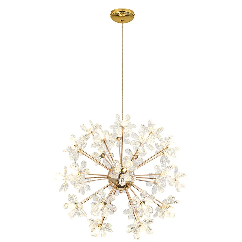 

LED crystal chandelier modern dandelion chandelier creative luxury chandelier restaurant bar cafe chandelier