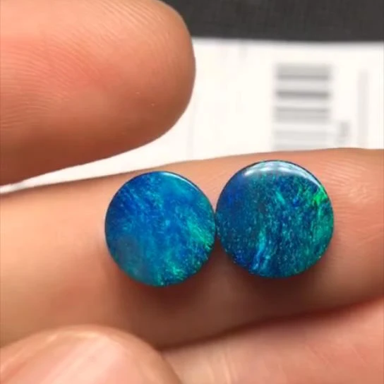 A1223 Австралийское производство 3.640ct натуральные двухслойные опалы свободные