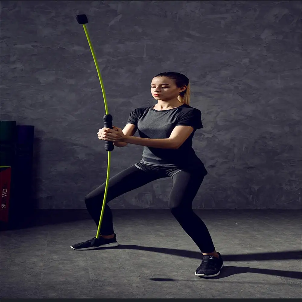 

Detachable Elastic Rod Fitness Pole Gym Stick Elasticity Arm Vibrating Rod brazo elstico, varilla vibradora para Yoga