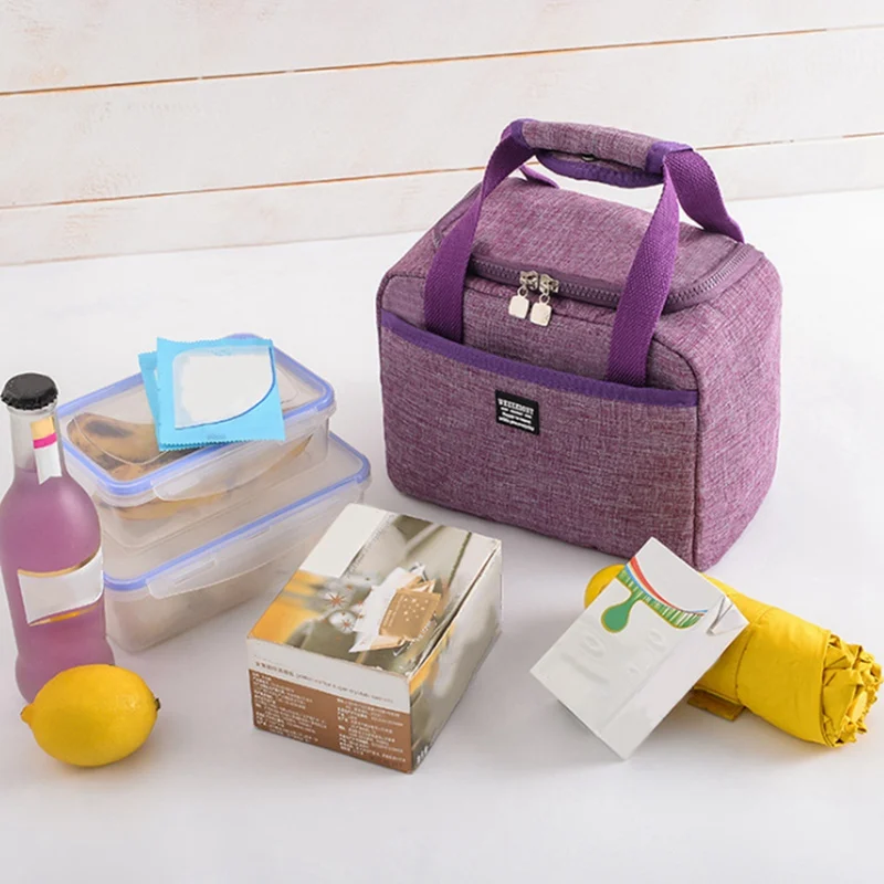 1 шт. переносная сумка Bento изоляционная Box для ланча холода Мульти карманный мешок