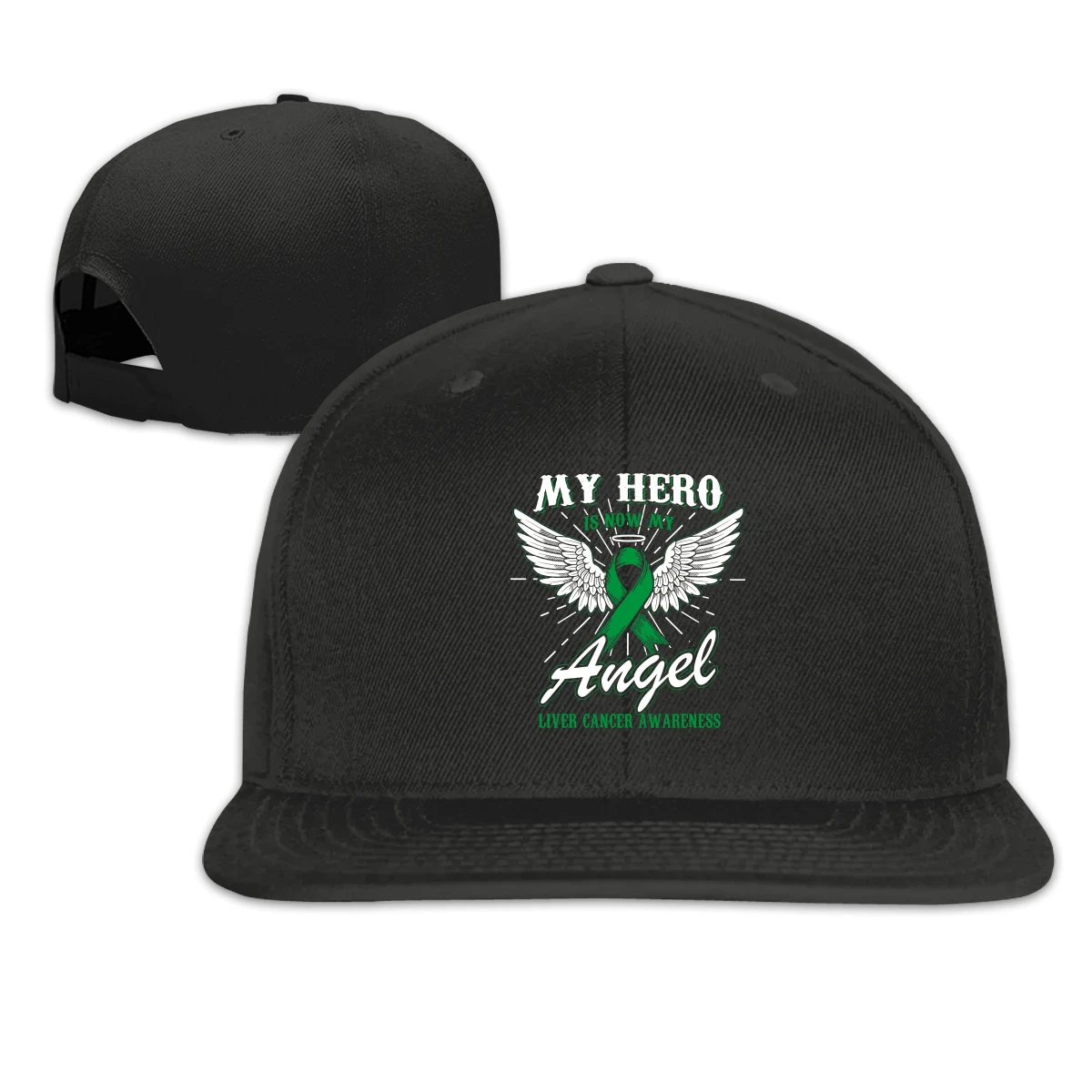 

Liver Cancer men woman's Fashionable breathable Hip hop caps