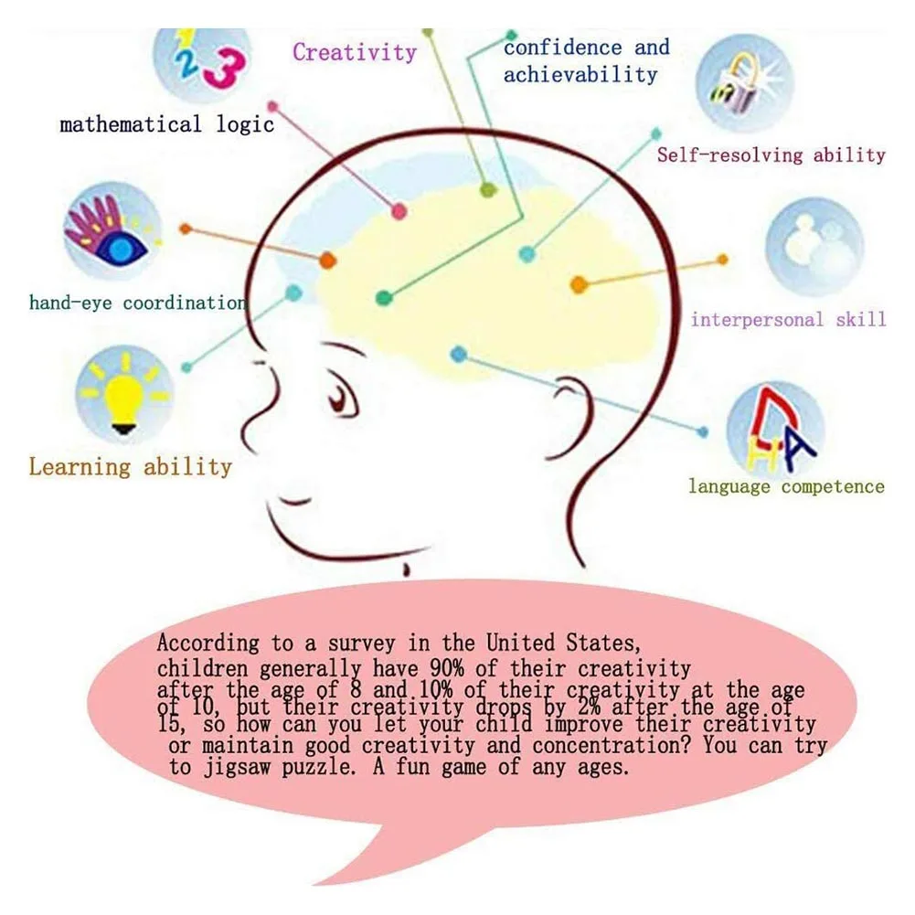 

1000Pcs Walking in Rain Paper Jigsaw Puzzle Game Kids Children Intelligence Toy