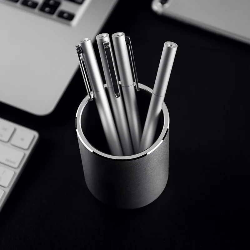 Aluminum Alloy Metal Pen Holder Creative Fashion Student Desktop Decoration Office Storage