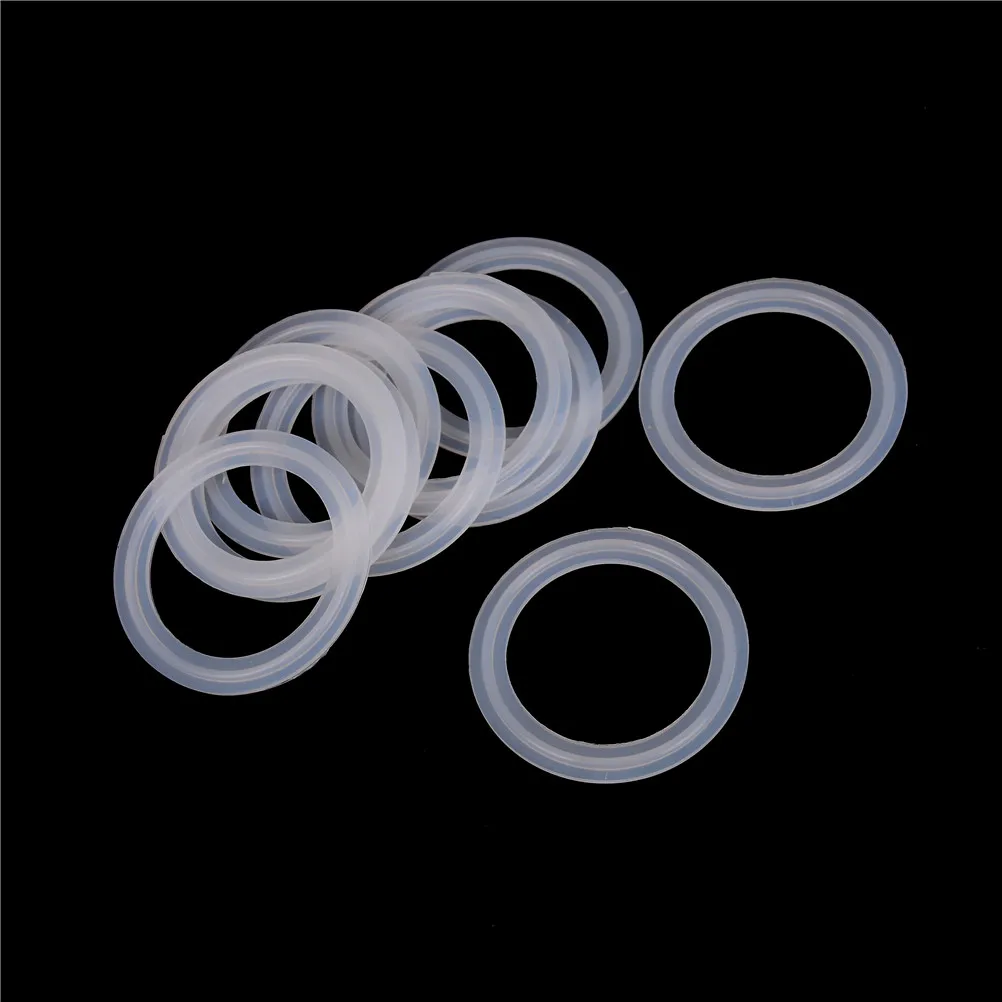 

10pc Silicone Sealing Strip Gasket Ring Washer For Homebrew Dairy Product Fit 51mm Pipe x 64mm O/D Sanitary 2" Tri Clamp Ferrule
