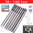 8 шт., набор профессиональных шестигранных отверток, 10 мм