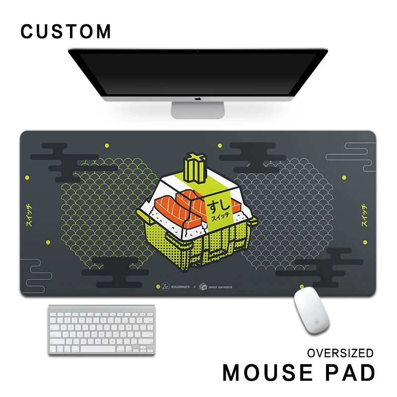 

Sushi axis mouse pad super large personality simple thickening boys gaming keyboard pad custom computer game table mat